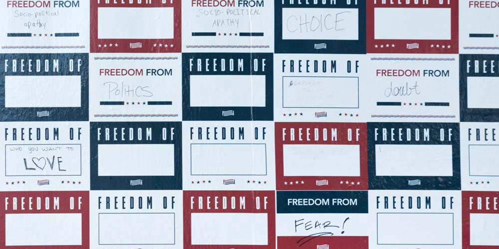 For Freedoms Yard Sign Activation