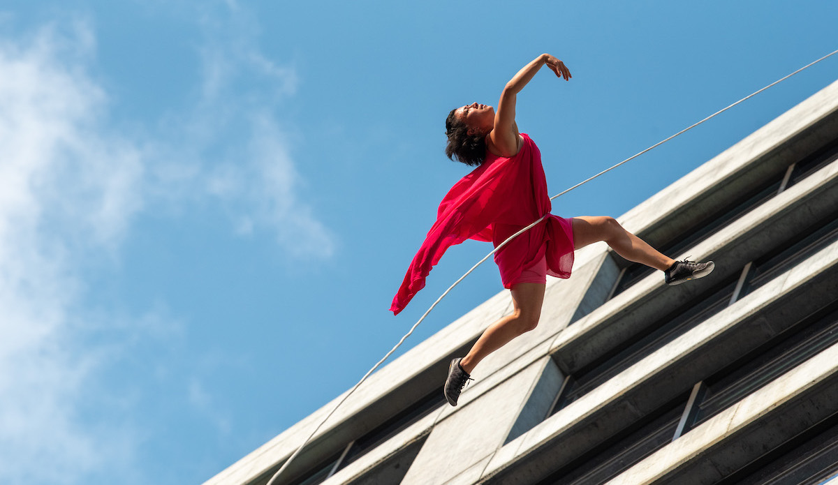 Photo of Rose Huey, Bandaloop dancer