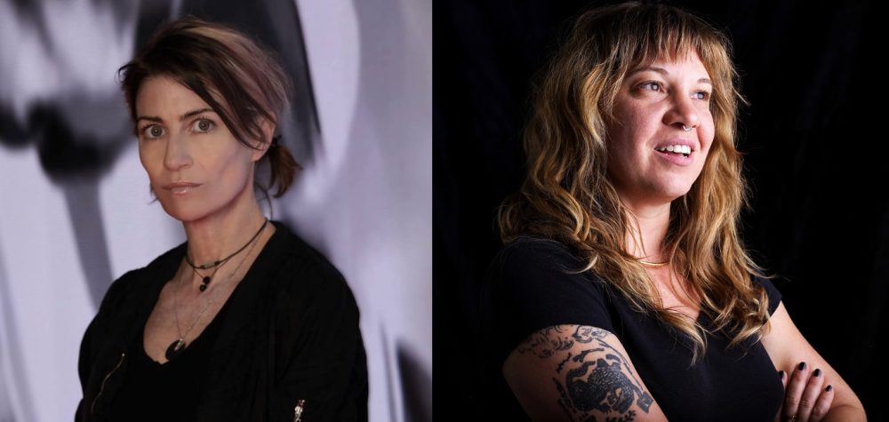 Headshot of Nancy Baker Cahill and Sarah Higgins