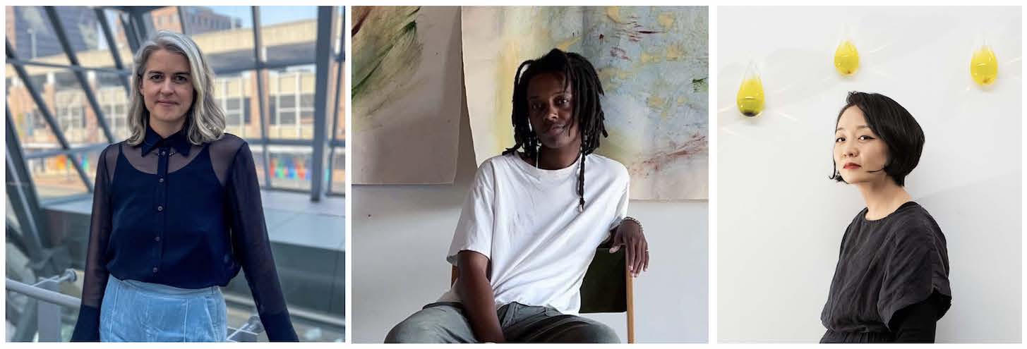 Headshots of Jenny Gerow, Le'Andra LaSeur, and Gyun Hur